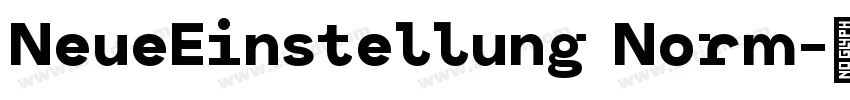 NeueEinstellung Norm字体转换